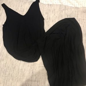 Black Maxi Maternity Dress